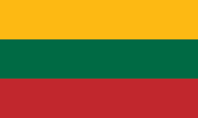 Lithuania: 33% each